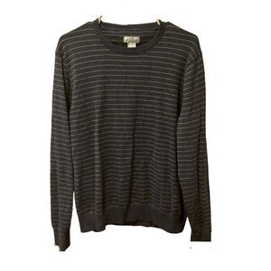 JCPenney blue mens cotton sweater xl stripes